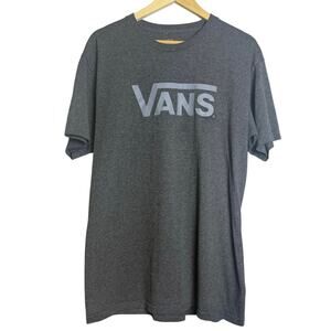 VANS Men's Graphic Tee/T-Shirt. Gray/Charcoal/Slate. Skater/Skateboarder. Size L